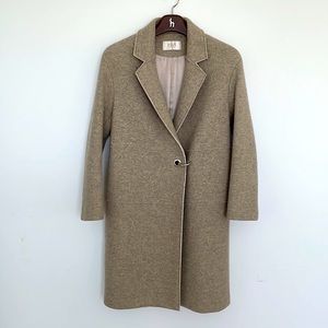 RYAN New York Wool Coat in Oat Color